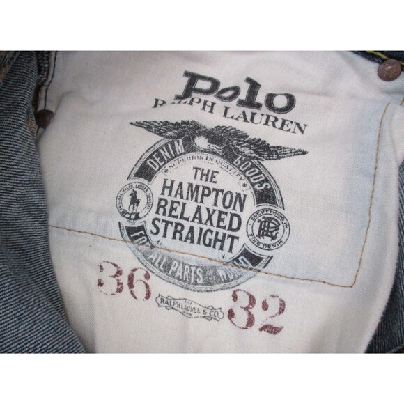 Polo Ralph Lauren Jeans Mens 38 Hampton Relaxed Straight Leg Blue Denim 38x31 - Picture 7 of 13